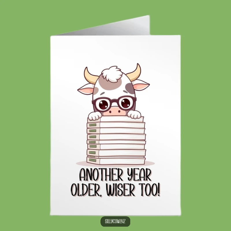 Free Printable Cow Birthday Card: Funny Overworked Employee Gift