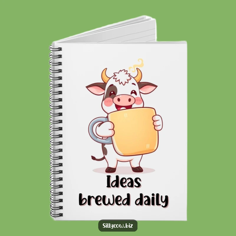 Funny Cow Coffee Notebook: Happy Office Cow Journal, Adorable Humorous Gift!